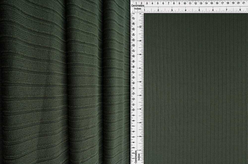 KNT4135 / OLIVE / 87%POLY 13%SPAN 8X3 YUMMY RIB SOLID