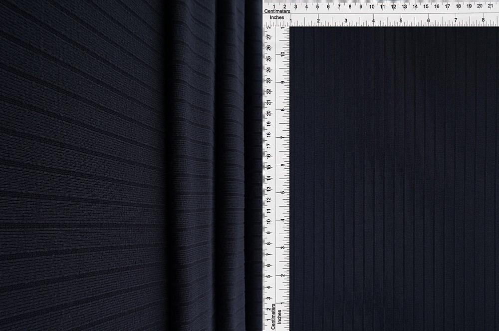 KNT4135 / NAVY / 87%POLY 13%SPAN 8X3 YUMMY RIB SOLID