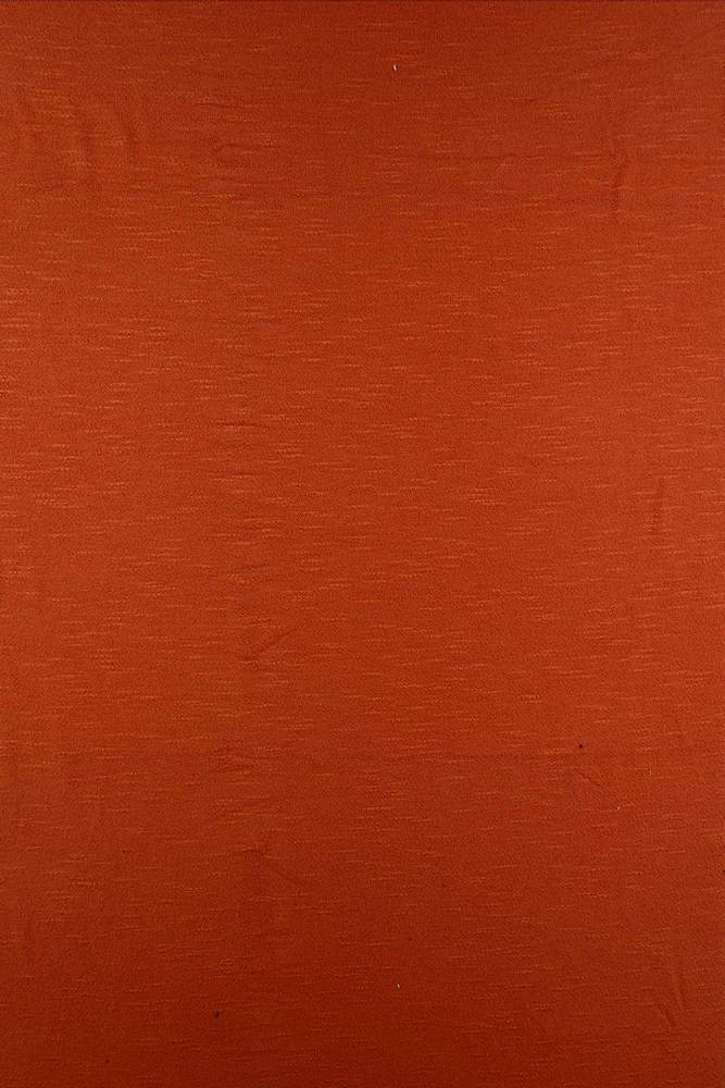 KNT3776 / RUST / 97%RAY 3%SPAN RAYON VISCOSE CREPE SLUB SOLID
