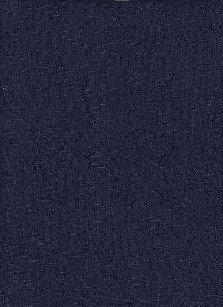 KNT3776 / NAVY / 97%RAY 3%SPAN RAYON VISCOSE CREPE SLUB SOLID