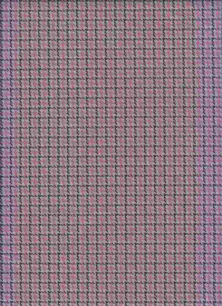 KNT4149 / MAUVE / 95%POLY 5%SPAN DOUBLE KNIT JACQUARD PLAID