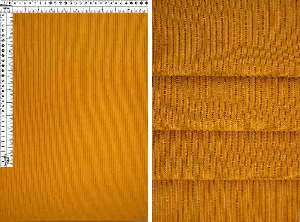 KNT4151 / MUSTARD / 87%POLY 13%SPAN 4X2 YUMMY RIB SOLID