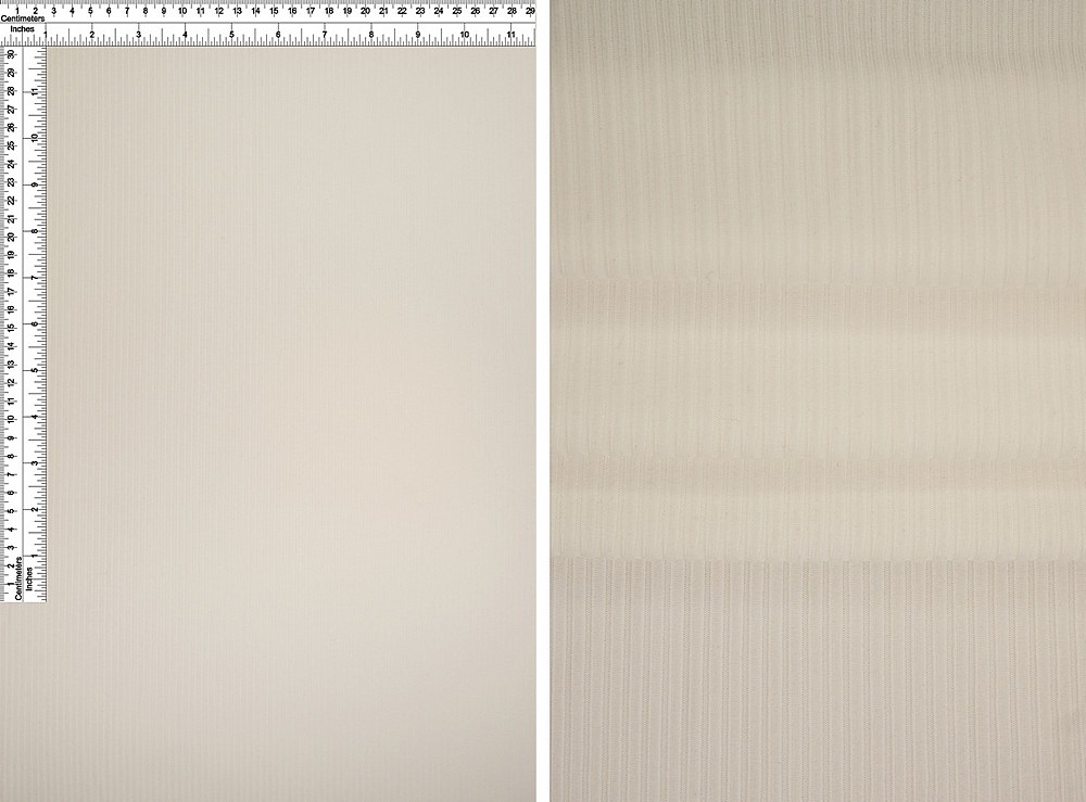 KNT4151 / IVORY / 87%POLY 13%SPAN 4X2 YUMMY RIB SOLID