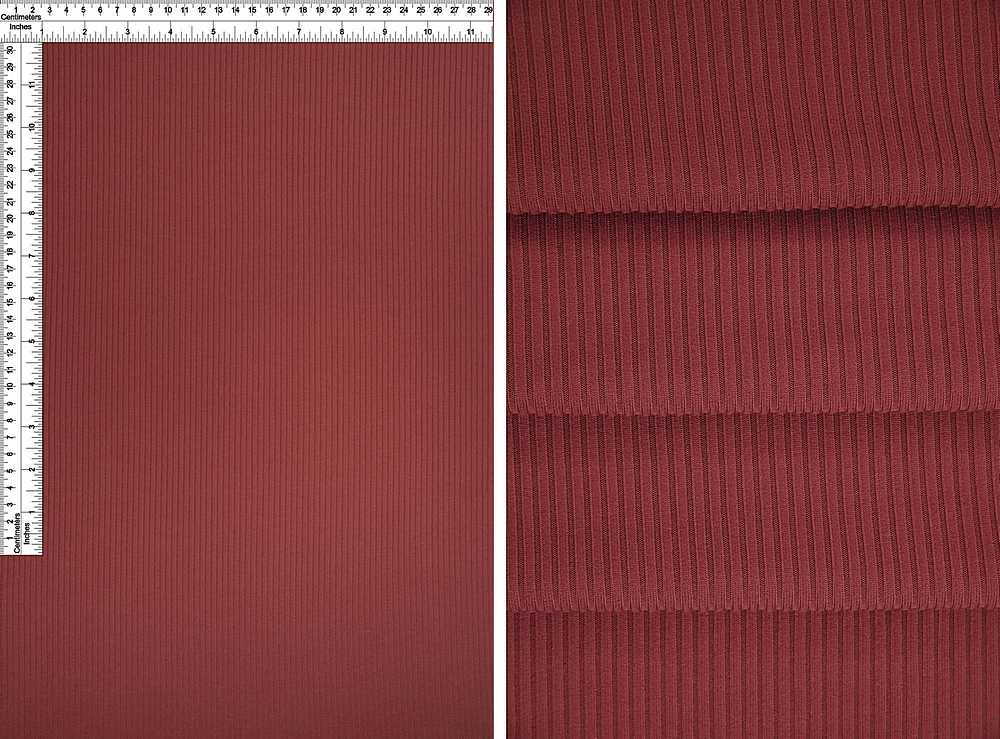 KNT4151 / MAUVE / 87%POLY 13%SPAN 4X2 YUMMY RIB SOLID