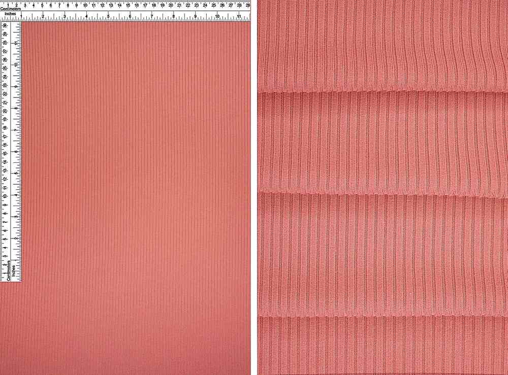 KNT4151 / ROSE DUSTY / 87%POLY 13%SPAN 4X2 YUMMY RIB SOLID