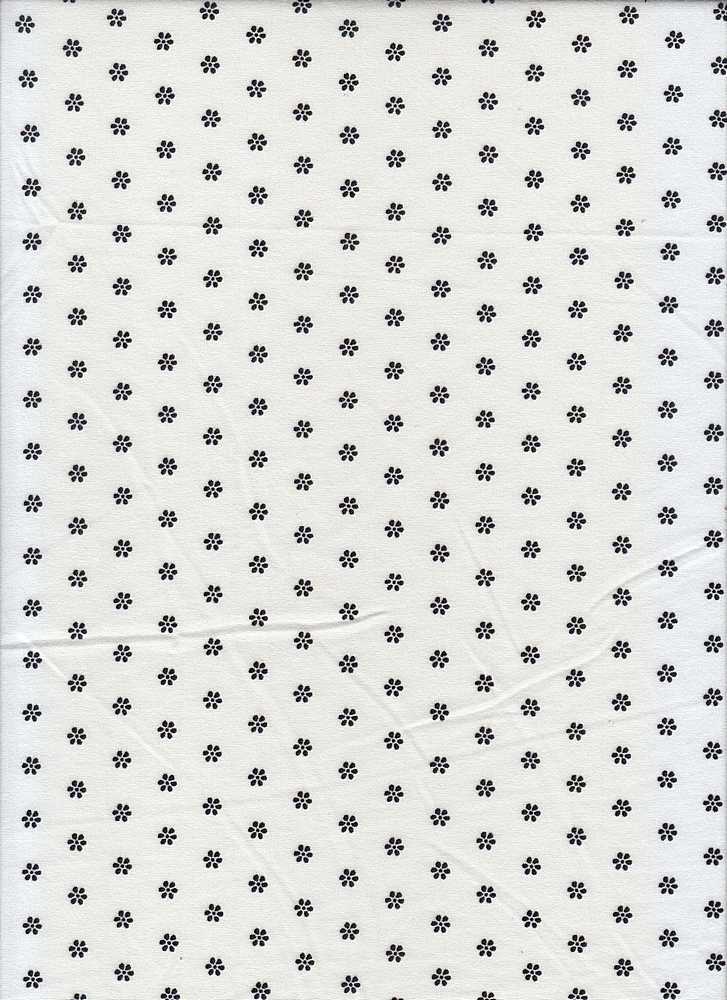 KNT2100-SE50662 / IVORY / 96%POLY 4%SPAN DTY BRUS DITSY FLORAL PRINT