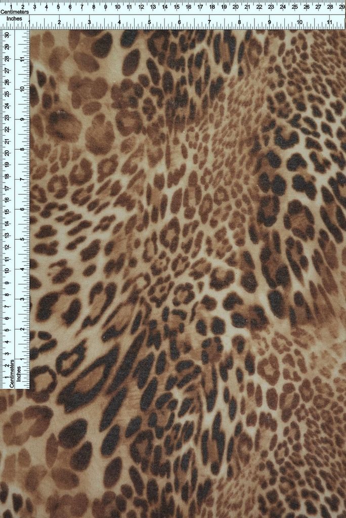KNT4163-SE20139 / SAND / 69%POLY 28%RAYON 3%SPAN ALPACA SWEATER ANIMAL PRINT