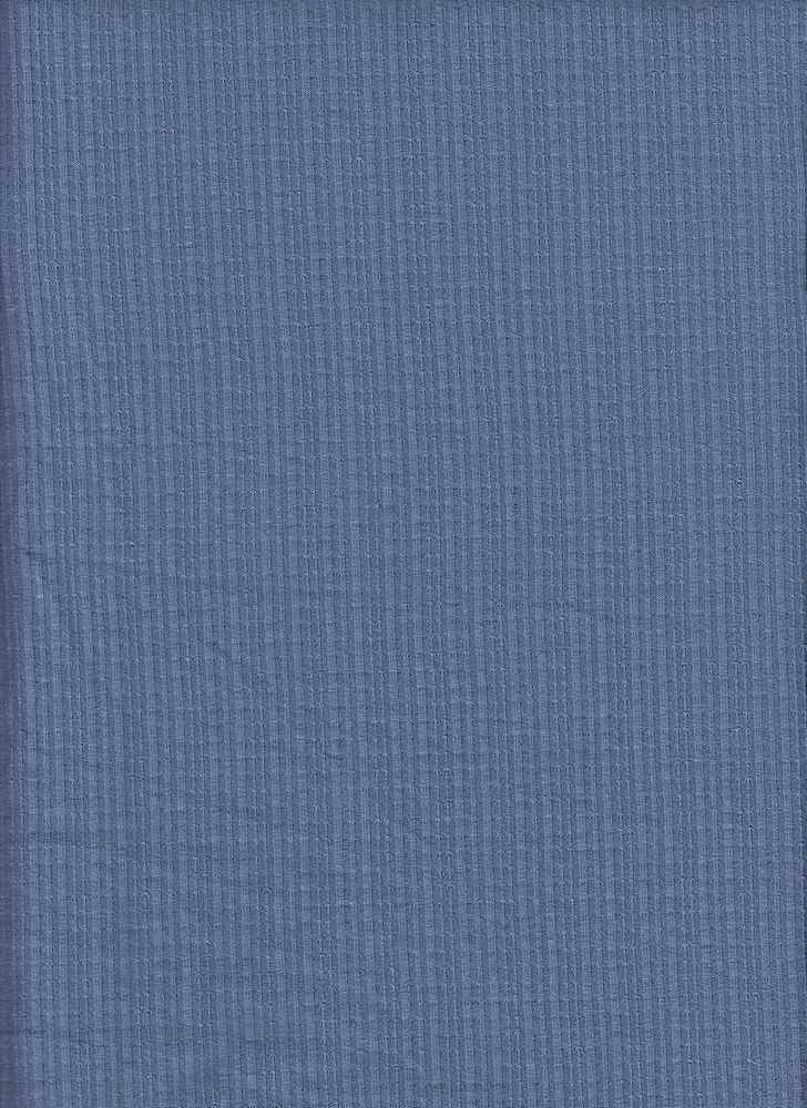 KNT3359 / DENIM / 86%POLY 9%RAY 5%SPAN POINTELLE RIB SOLID