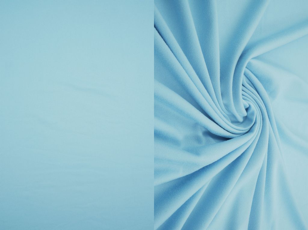 KNT2100 / BABY BLUE / 96%POLY 4%SPAN DTY BRUSHED SOLID