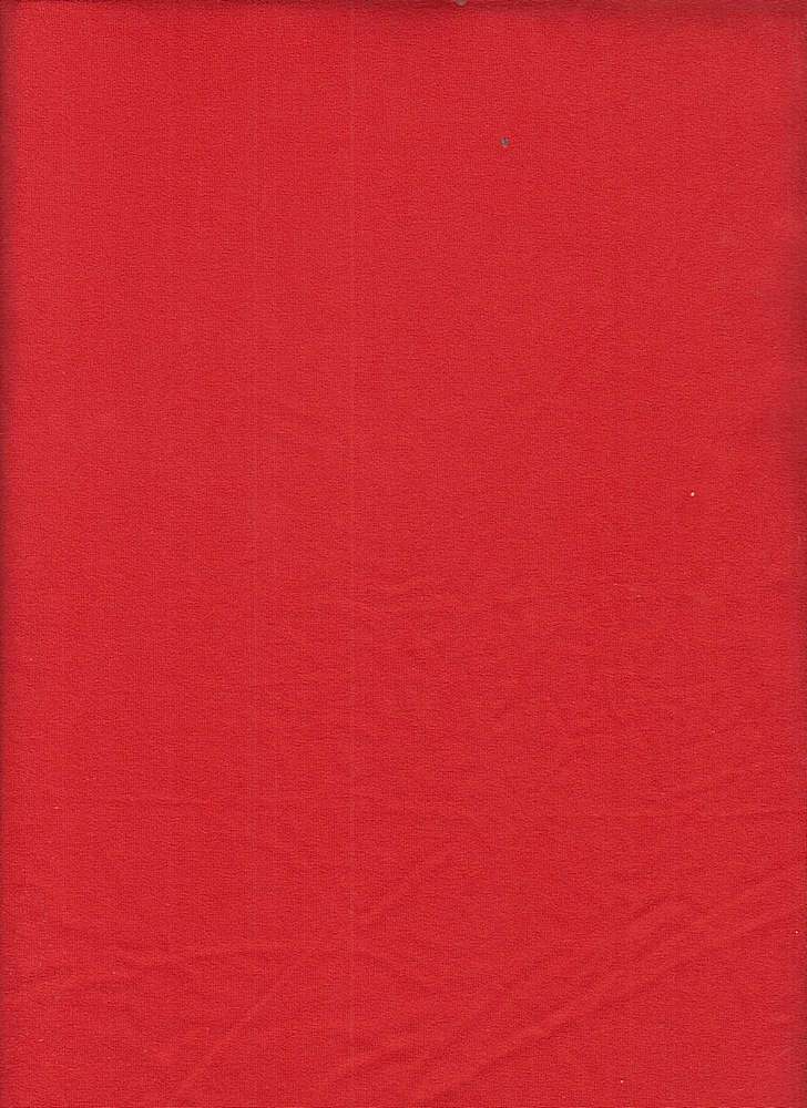 KNT2100 / CHERRY TOMATO / 96%POLY 4%SPAN DTY BRUSHED SOLID