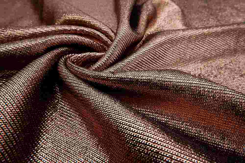 KNT3837 / GOLD 2 / 96%POLY 4%SPAN SWEATER W/ FOIL SOLID