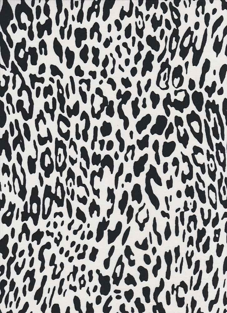 KNT2100-SE00515 / IVORY / 96%POLY 4%SPAN DTY BRUSHED ANIMAL PRINT